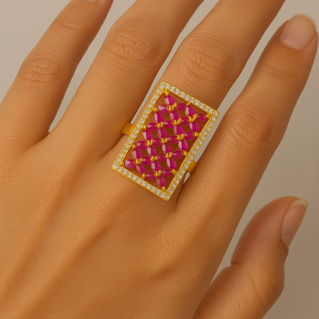 Zarrah Crimson Elegance Ring