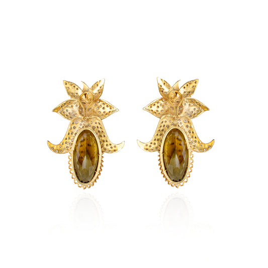Amara Brandy Topaz Bloom Earrings