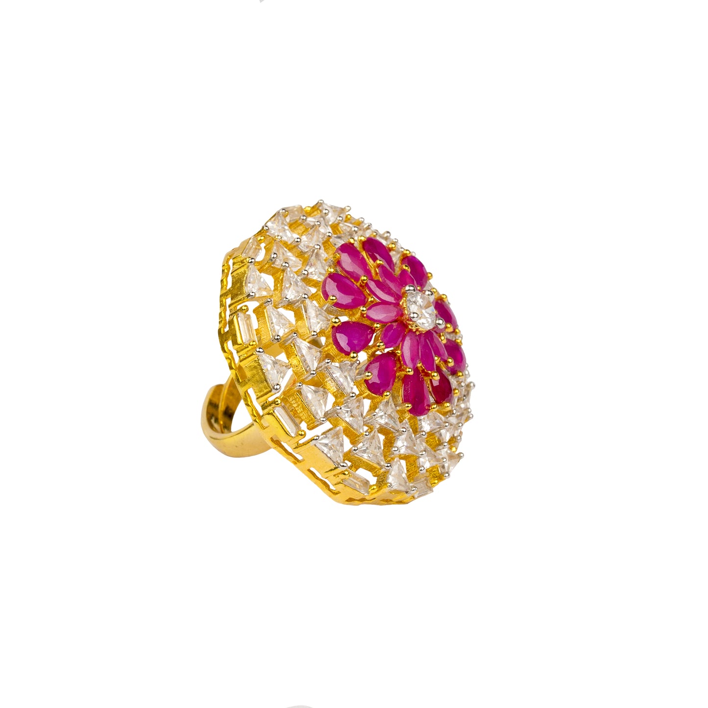 Gulzaar Zircon Bloom Ring