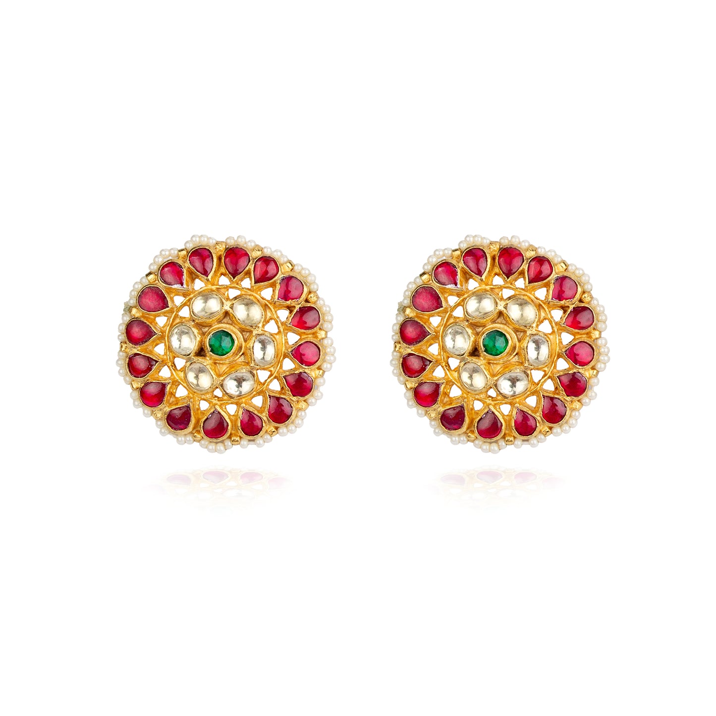 Ahemdabadi Kundan studs