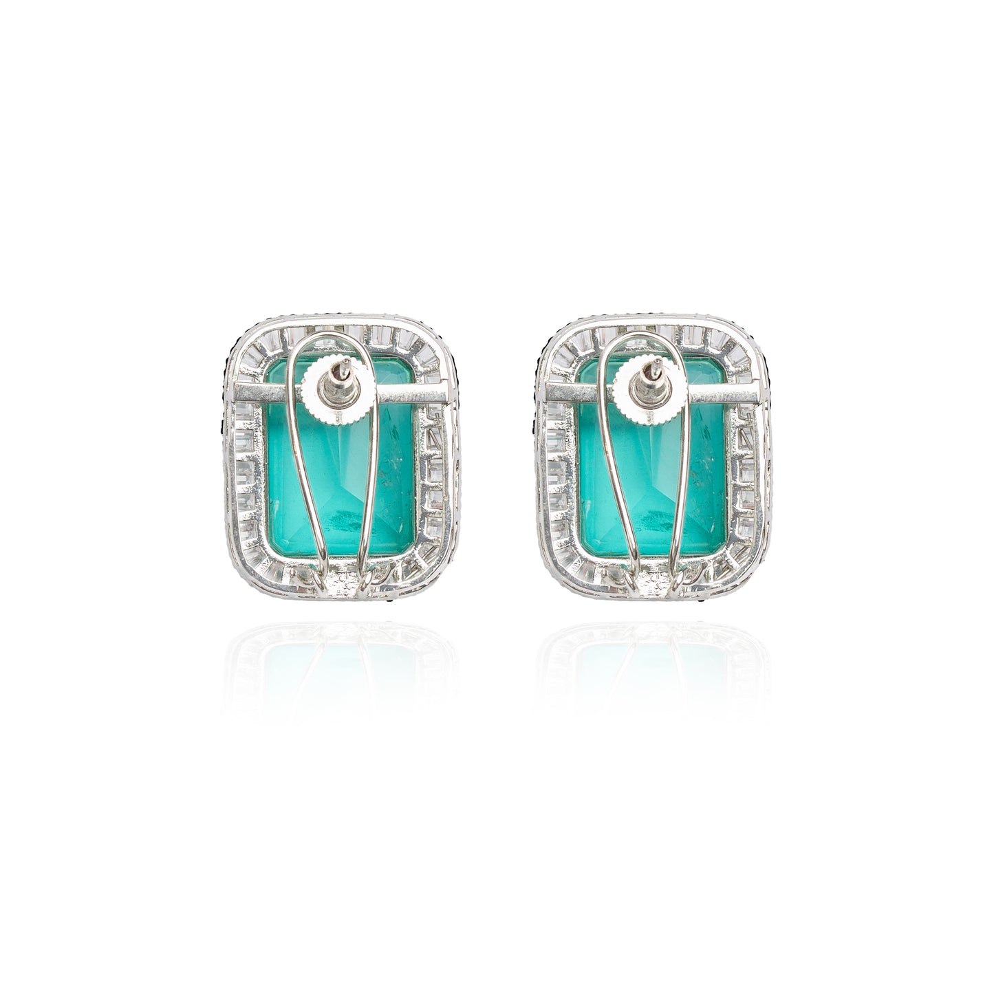 Opulence Baguette Emerald Earrings