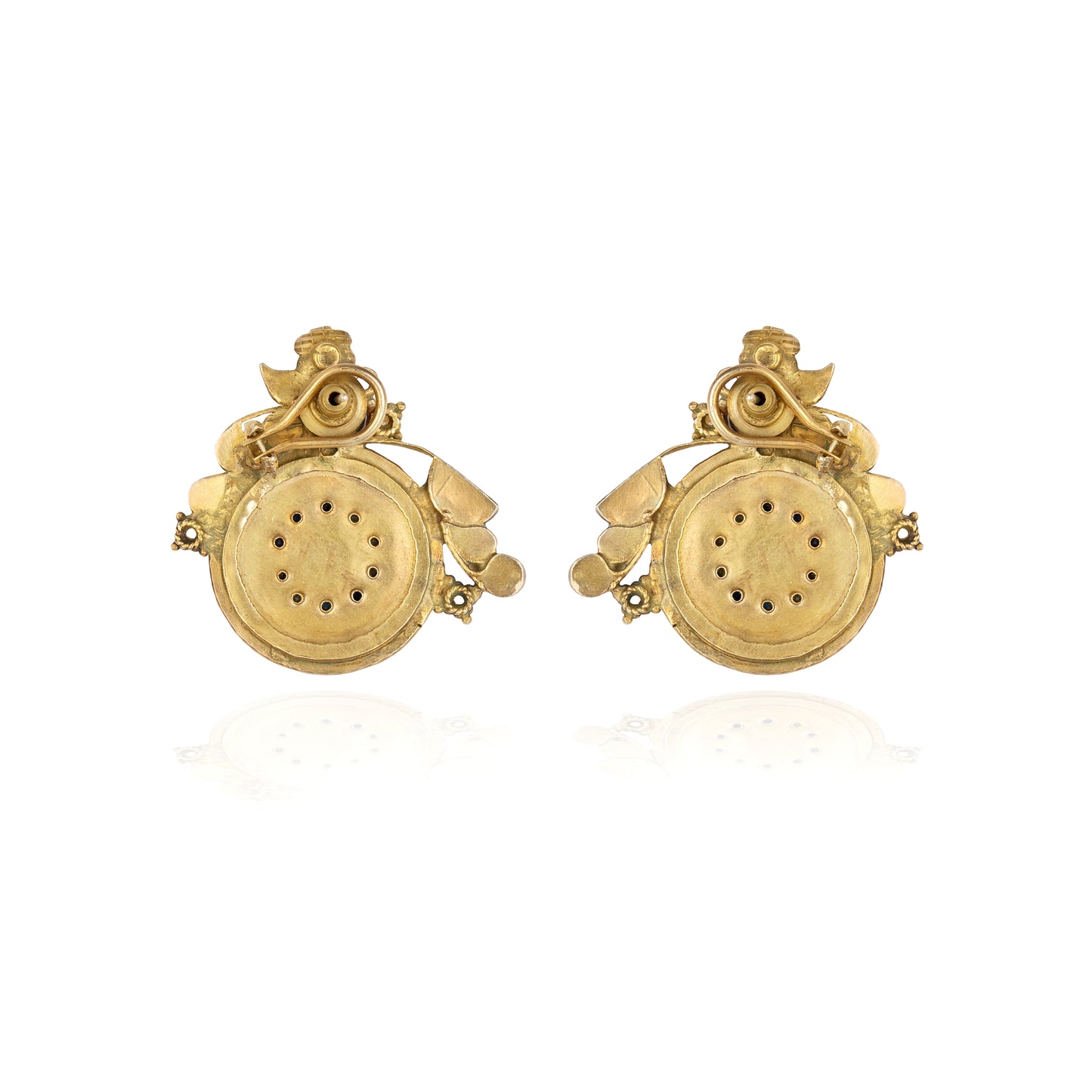 Meherbaan Enamel Bloom Earrings